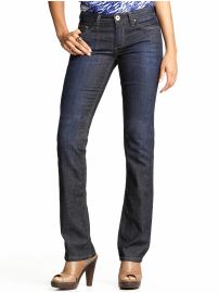 Straight dark wash jean