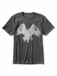 Cotton 'eagle in flight' graphic tee