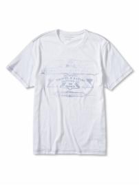 Cotton 'travel stamp' graphic tee