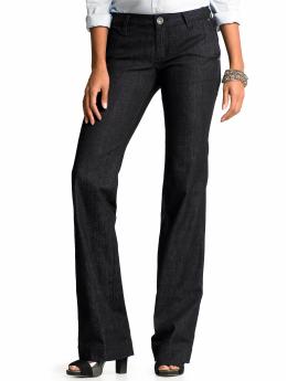 Petite dark wash trouser jean