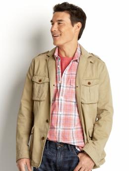 Four-pocket cotton jacket