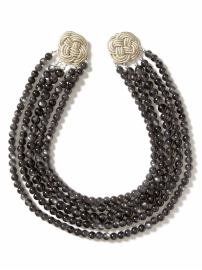Smokey beads necklace
