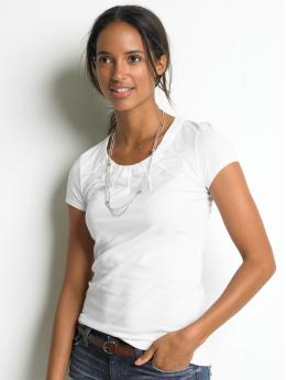 Petite pleated-detail t-shirt