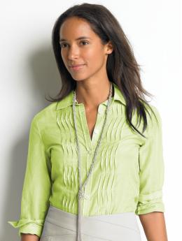 Pintuck shirt