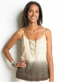 Heritage ombre linen tank