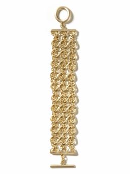 Gold wave bracelet