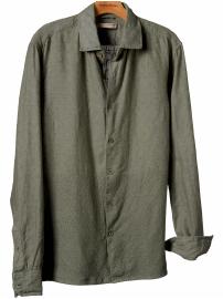 Heritage slim-fit linen shirt