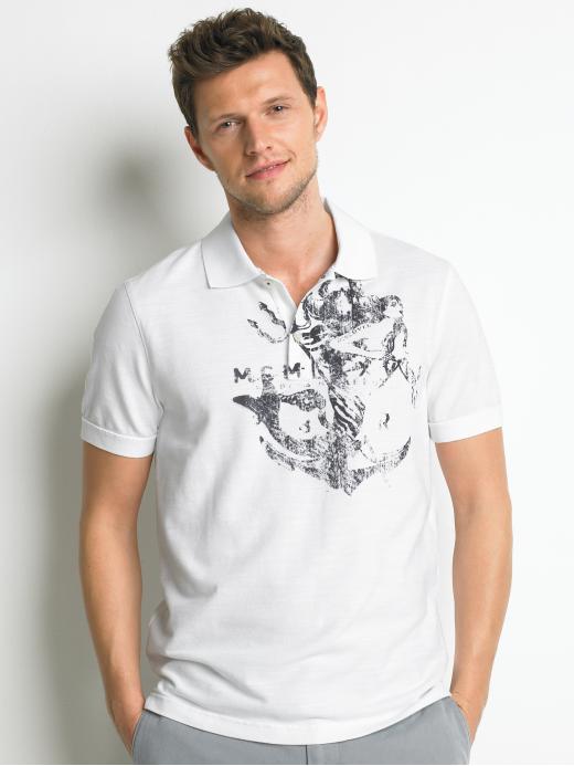 Banana Republic Pique-stretch anchor graphic polo men's big and tall clothing