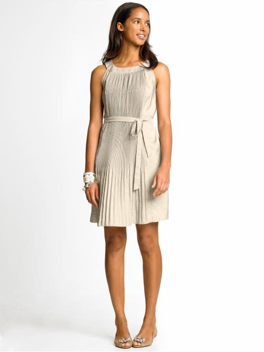 BR Monogram mini-pleat dress