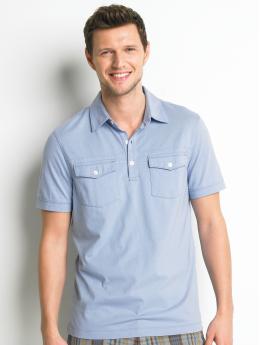 Cotton two-pocket polo