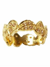 Golden ivy ring