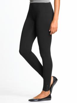 Button knit legging