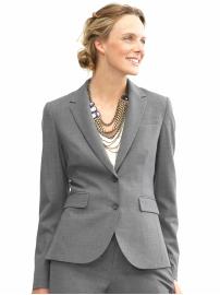 Lightweight wool charcoal blazer