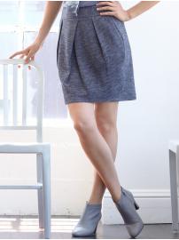 Herringbone tulip skirt
