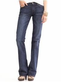 Authentic wash boot-cut jean