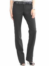 Logan fit straight-leg black suit pant