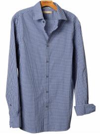 Heritage slim fit micro-plaid shirt