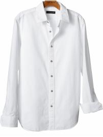 Slim fit textured cotton shirt