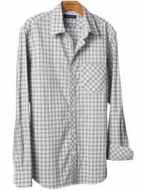 Soft-wash plaid shirt