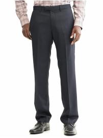 BR Monogram wool/silk shadow-stripe trouser
