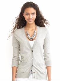 Chiffon trim cardigan