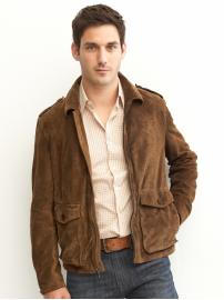 Suede sport jacket