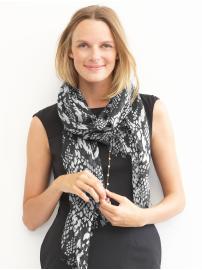Silk blend Laverne scarf