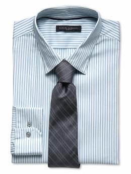 Slim fit blazer-stripe shirt