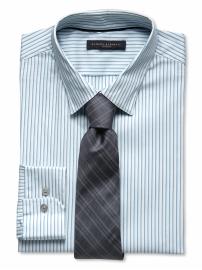Slim fit blazer-stripe shirt