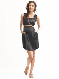 Silk crinkle dress