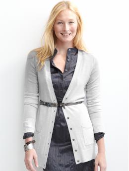 Merino ombre cardigan