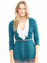 Cozy ruffle cardigan  