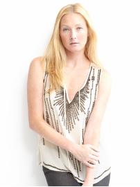Heritage beaded flapper shell