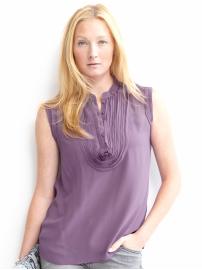 BR Monogram silk fingerprint top