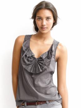 Pleated fan tank