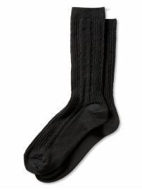 Basic cable trouser sock