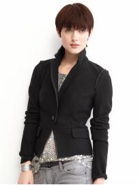 BR Monogram wool peplum jacket