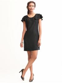 BR Monogram embroidered ruffle dress
