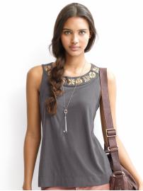 Tall Cleo sunburst tank