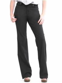 Jackson fit black lightweight wool flare