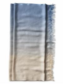 Silk blend dip dye scarf