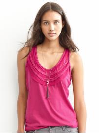 Tall Celia tie-neck braided shell
