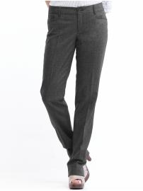 Logan fit straight-leg birdseye winter wool pant