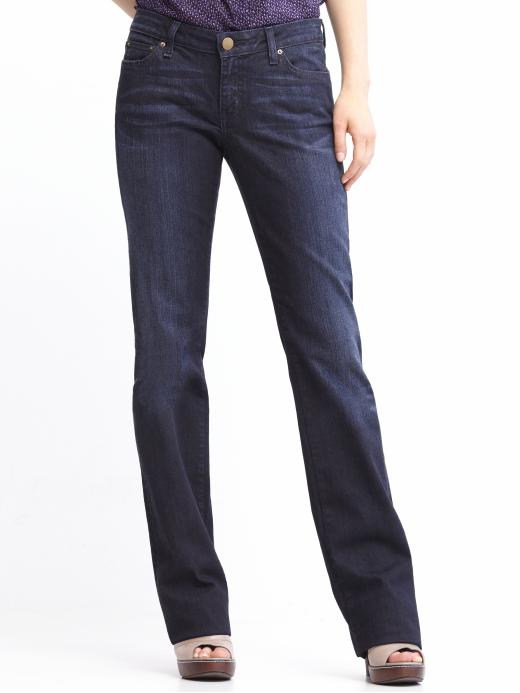 Banana Republic Deep blue curvy boot-cut jean