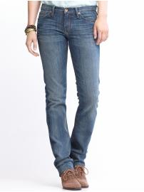 Straight medium wash jean