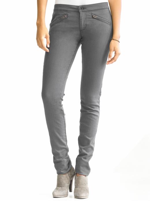 Banana Republic Grey zip pocket denim legging