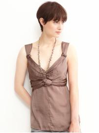 BR Monogram knot cami