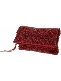 Jeweled foldover clutch