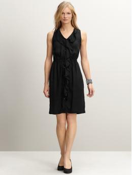 Cascading ruffle dress | Banana Republic from bananarepublic.gap.com