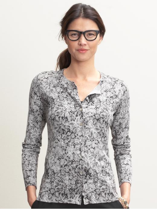 Banana Republic Phoebe lace print cardigan